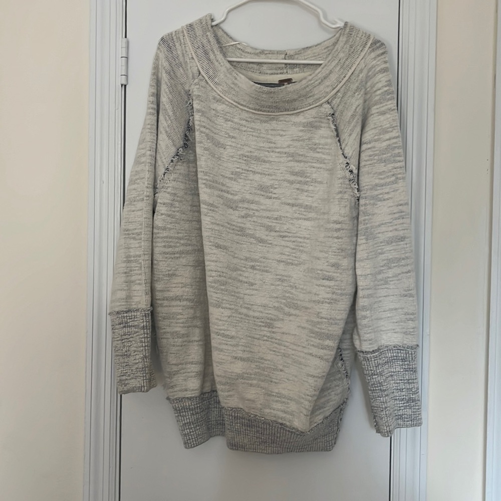 Oversized terry cloth sweater